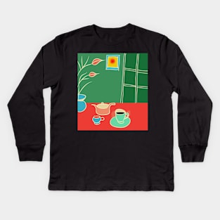 A corner in the house Kids Long Sleeve T-Shirt